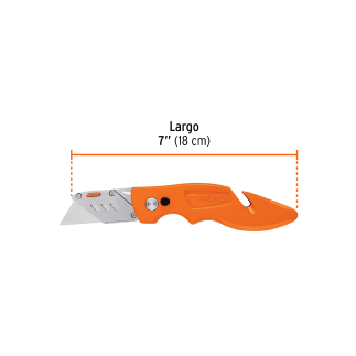 Navaja Abatible 7' Cuerpo De Aluminio Y Acero Inox, Truper