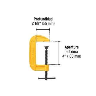 Prensa 4' de hierro nodular para carpintería, TRUP-27202