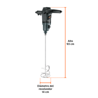 Mezcladora M14 1,500 W 0-540/0-830 rpm TRUPER MEZ-150N