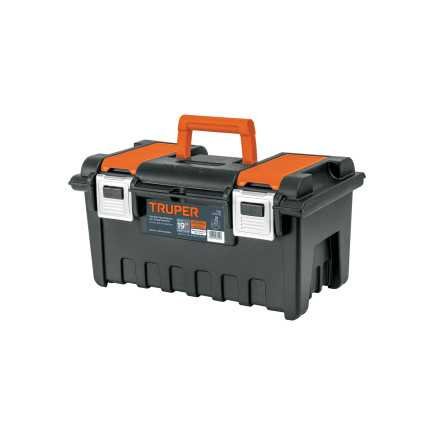 Caja plástica 19", broche metálico TRUPER 11811