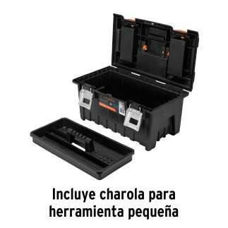 Caja plástica 19", broche metálico TRUPER 11811
