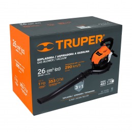 Sopladora / Aspiradora a gasolina 26 CC Truper 13047 TRUP-13047 TRUPER