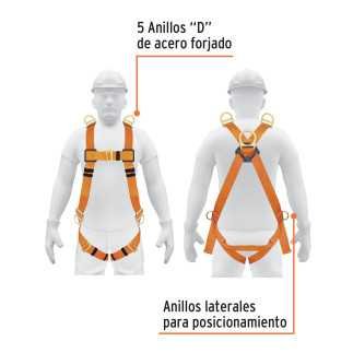 Arnés Cuerpo Completo, 5 Anillos, Posicionamiento Y Rescate TRUP-14434