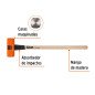 Marro Octagonal 20 Lb Mango De Madera 36' Truper