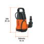 Bomba sumergible plástica para agua limpia 3/4 HP, Truper 12600