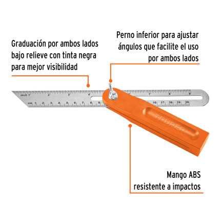 Escuadra 10" Falsa De Acero Inoxidable Truper 14382