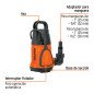 Bomba sumergible plástica para agua limpia 1 HP Bomba sumergible plástica para agua limpia 1 HP
