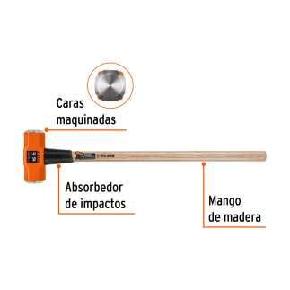 Marro Octagonal 16 Lbs. Truper 16515 Mango Madera 36