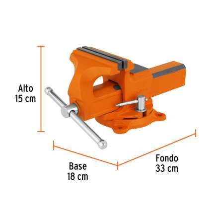 Tornillo de banco 5" tipo europeo de hierro nodular, Truper 100240