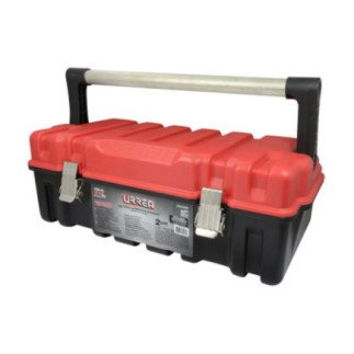CPUC20R Caja portaherramientas plástica compacta con broches metálicos y tapa roja 21" x 11" x 7" Urrea