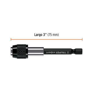 Adaptador De 75 Mm Magnético Para Puntas, Expert Trup-11873