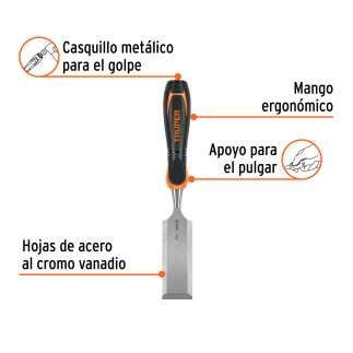 Formón 1-1/2' Mango Comfort Grip, Truper