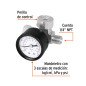 Regulador de aire con manómetro, cuerda 1/4 NPT, Truper TRUP-19239 Regulador de aire con manómetro, cuerda 1/4 NPT, Truper TRUP-19239