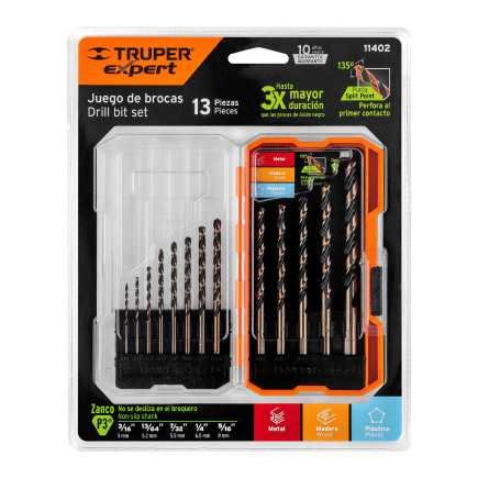 Brocas De Alta Velocidad, 13 Piezas TRUPER 11402