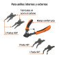 Pinza Para Anillos De Retención 6" 4 Cabezas Intercambiables Tr
