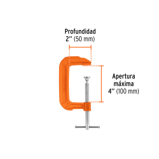 Prensa De Hierro Nodular Para Carpintería 4" Truper 17661