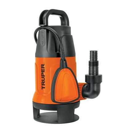 Bomba sumergible plástica para agua sucia 1 HP, Truper TRUP-12603