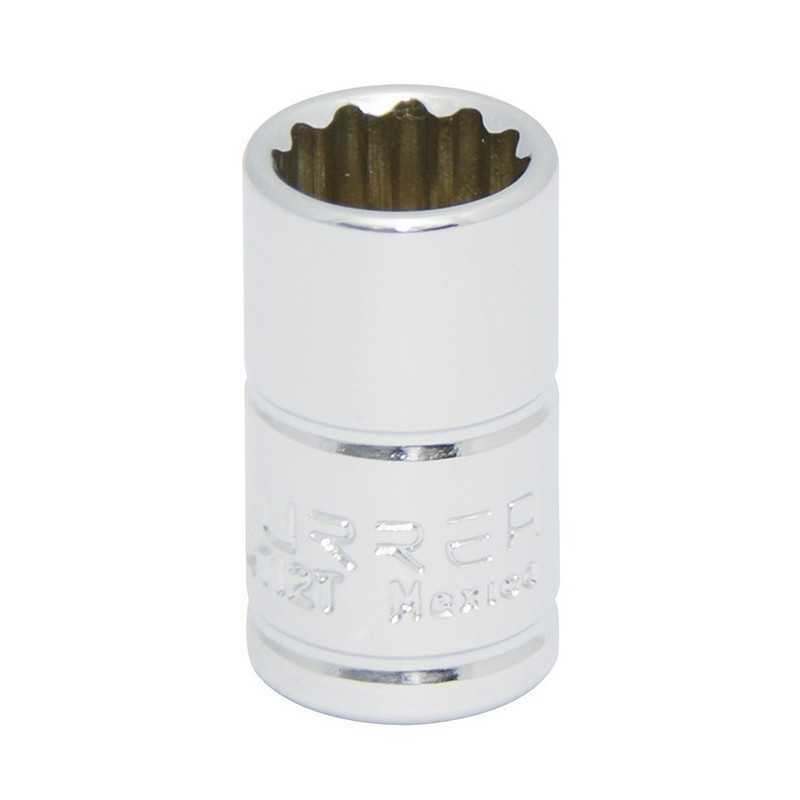 Dado cuadro de 1/4" 12 puntas en pulgadas 3/8" Urrea 4712T