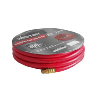MANGUERA P/AIRE D/PVC ROJA 3/8'' X 25 FT CONECTOR 1/4'' NPT WEST-W70710