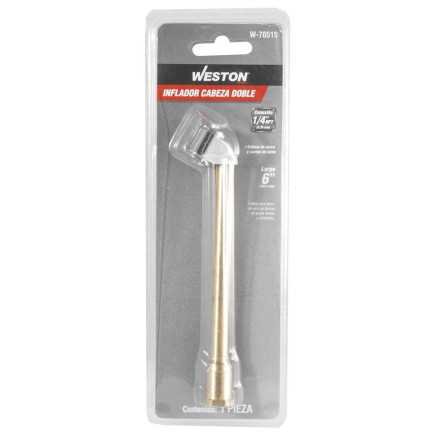 INFLADOR CABEZA DOBLE D/LATON 1/4'' NPT WEST-W70515