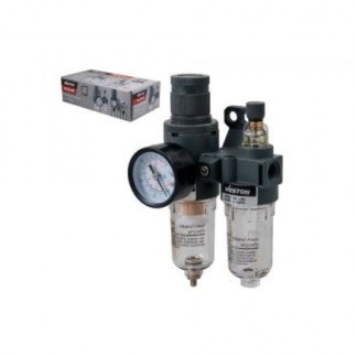 Filtro regulador y lubricador 1/4" de 2 unidades WESTON FRL-205
