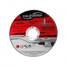 Disco De Corte 4 1/2" Acero Inoxidable CALD20 CALD20 CALIFORNIA CONSTRUCTION