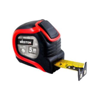 Flexometro 5M X 27Mm Rojo Cinta Ancha WEST-WGW0050