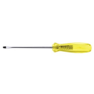 Destornillador con mango ambar punta plana barra redonda 1/4" x 6" Urrea 9616