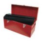 D6 Caja portaherramientas metálica color rojo 20" x 8" x 9" Urrea