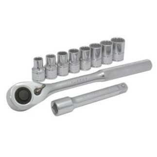 JBUA01M Juego de dados y accesorios cuadro de 1/2" métrico 10 piezas Urrea