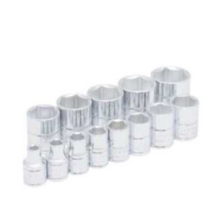 Juego de dados cuadro de 3/8" 6 puntas en pulgadas 13 piezas Urrea 52126