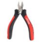 Pinza para electrónica con mango antiestático corte diagonal de 4-1/2" semi larga Urrea 28140X