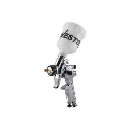 Pistola para retoque 50 Psi max + vaso de plástico 125 ml