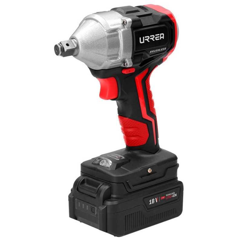 Pistola de impacto 1/2" a batería Li-ion 18 V 350 Nm Urrea LI1018