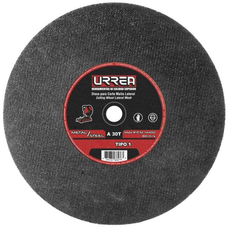 Disco abrasivo tipo 1 para metal 4-1/2" x 1/16" Urrea U761