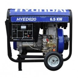 Generador A Diesel Hyundai 6500 Watts Motor 12 HP ... HYU-HYED620XT HYUNDAI