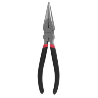 Pinza para electricista con mango rubber grip de 8-9/16" punta larga corte lateral Urrea 2292GI