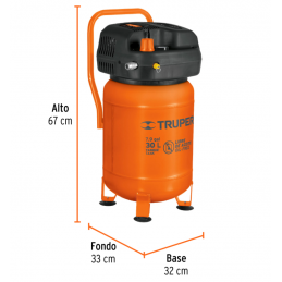 Compresor de aire libre de aceite, 30 L Truper 13836 TRUP-13836 TRUPER