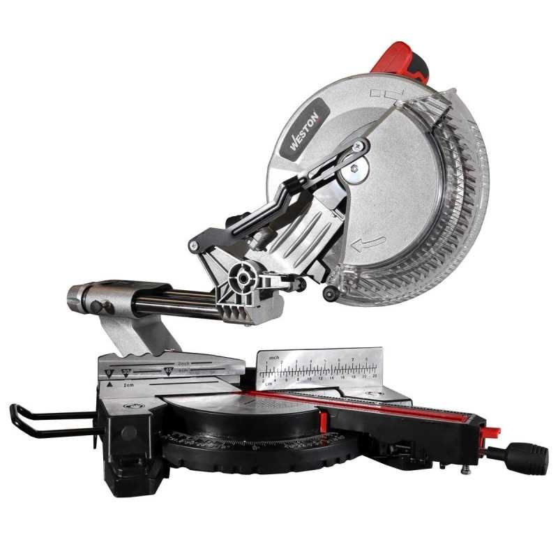 Sierra de Inglete Compuesta Deslizante 10" 1,800 W 5,000 rpm WESTON M-03010