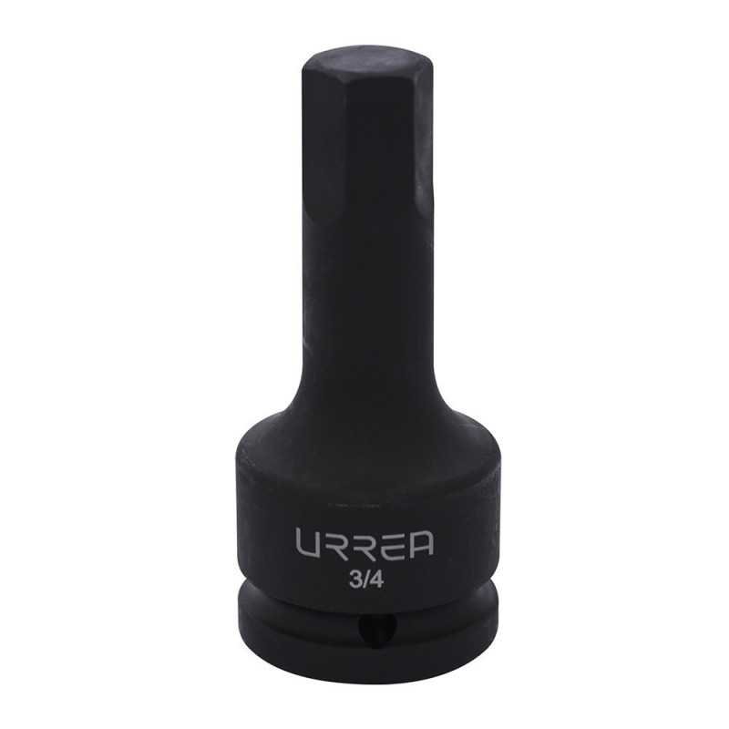 Dado de impacto con punta hexagonal cuadro de 3/4" en pulgadas 3/4" Urrea 7590-3/4