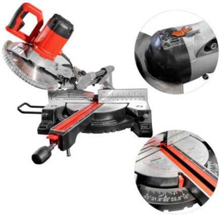 Sierra de Inglete Compuesta Deslizante 10" 1,800 W 5,000 rpm WESTON M-03010