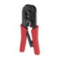 Pinza ponchadora modular 7.5" para conectores RJ12/11 RJ45 Urrea 303