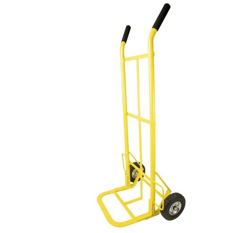 Diablo bodeguero capacidad 400 kg amarillo con llanta sólida Surtek DBS400