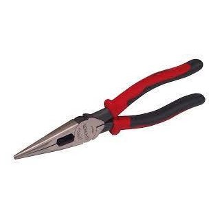 Pinza para electricista con ma ngo bimaterial de 8-7/16" punt a larga corte lateral sin reso