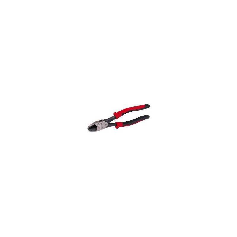 Pinza para electricista con mango bimaterial de 7-3/4" corte diagonal alta palanca Urrea 207GX Pinza para electricista con mango bimaterial de 7-3/4" corte diagonal alta palanca Urrea 207GX