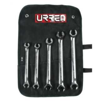 Juego de llaves abocinadas pulido espejo metricas 6 puntas 15 piezas Urrea 3700M