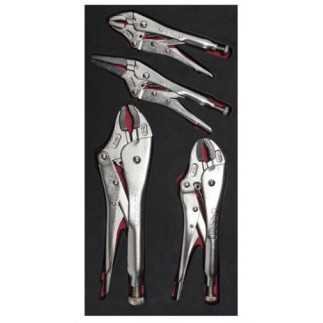 Juego de pinzas de presión 4 piezas Urrea CH127