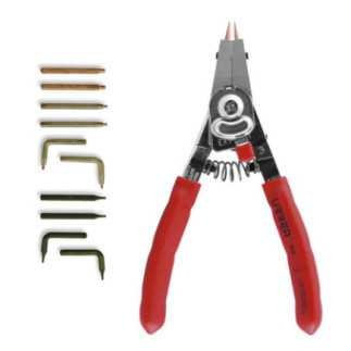 Pinza para anillos de retención con puntas intercambiables 11 piezas Urrea 382