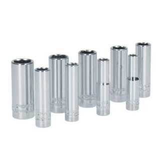 S13S Juego de dados largos cuadro de 1/4" 6 puntas en pulgadas 8 piezas Surtek