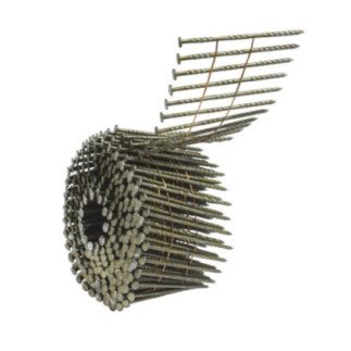 Clavos en rollo de 300 para clavadora neumática calibre 12 largo 2" Surtek CR200